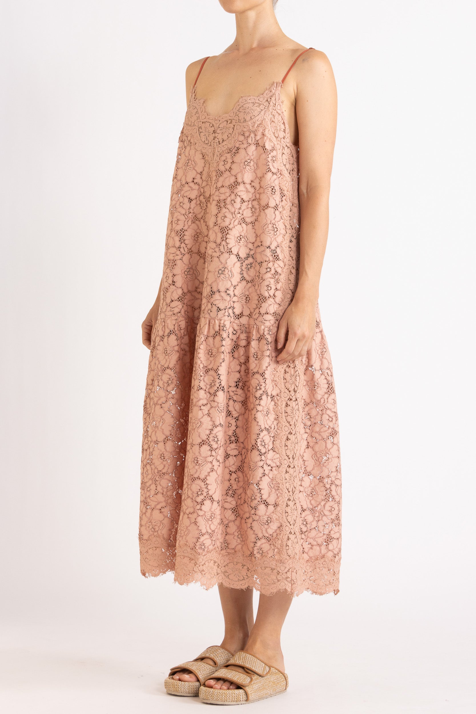 Tilly V Neck Lace Dress