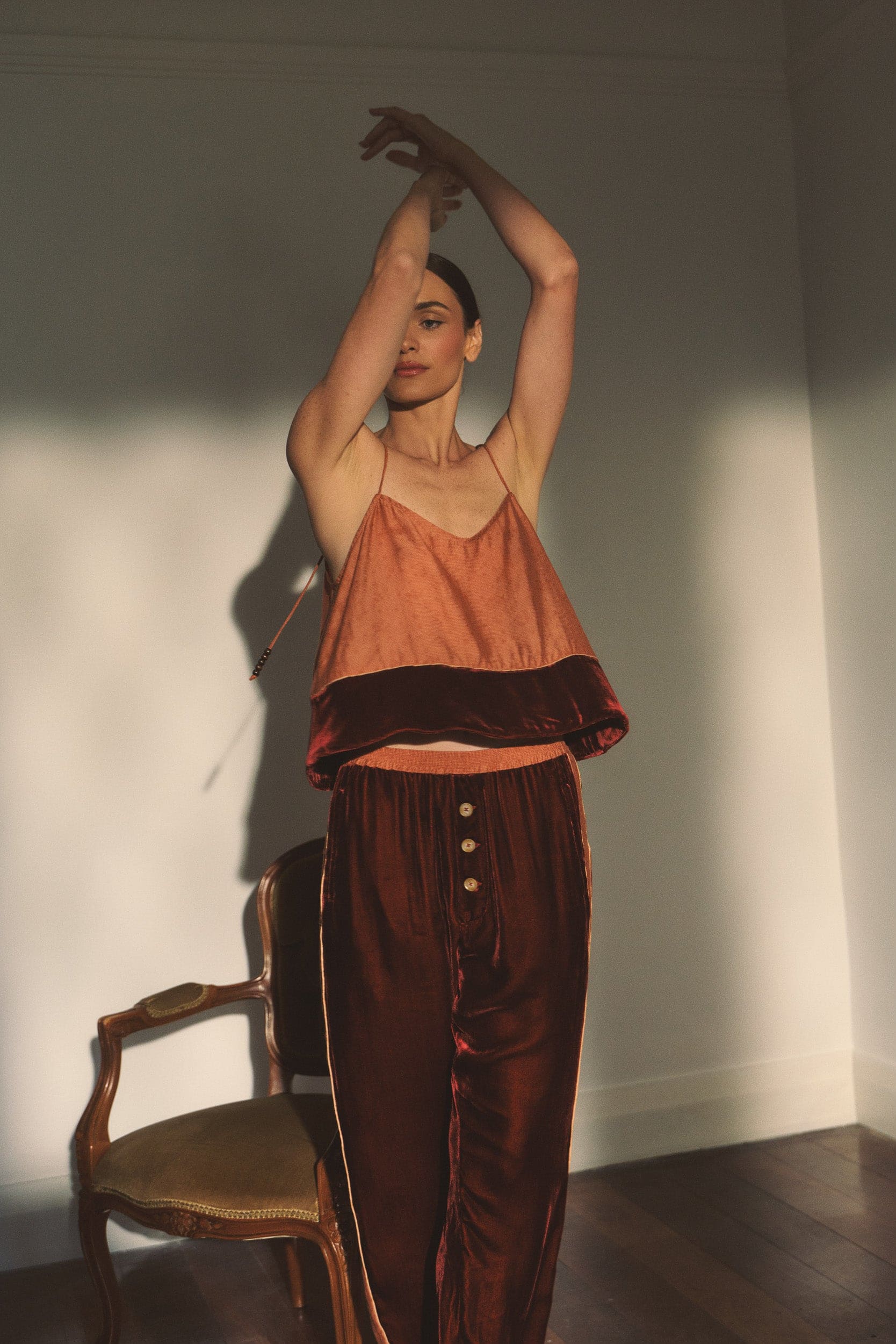 Deme Velvet Satin Cami