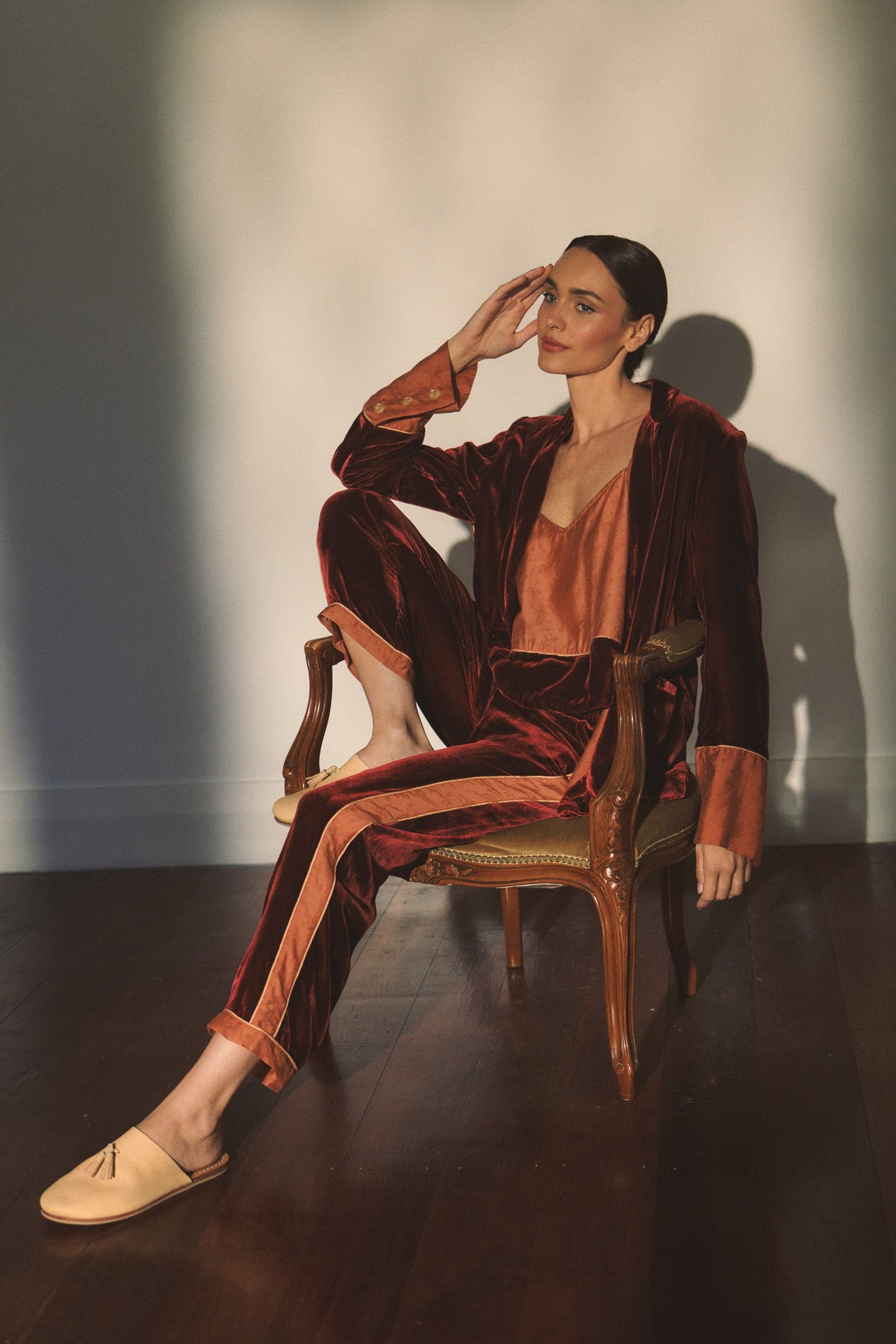Deme Velvet Satin Pant