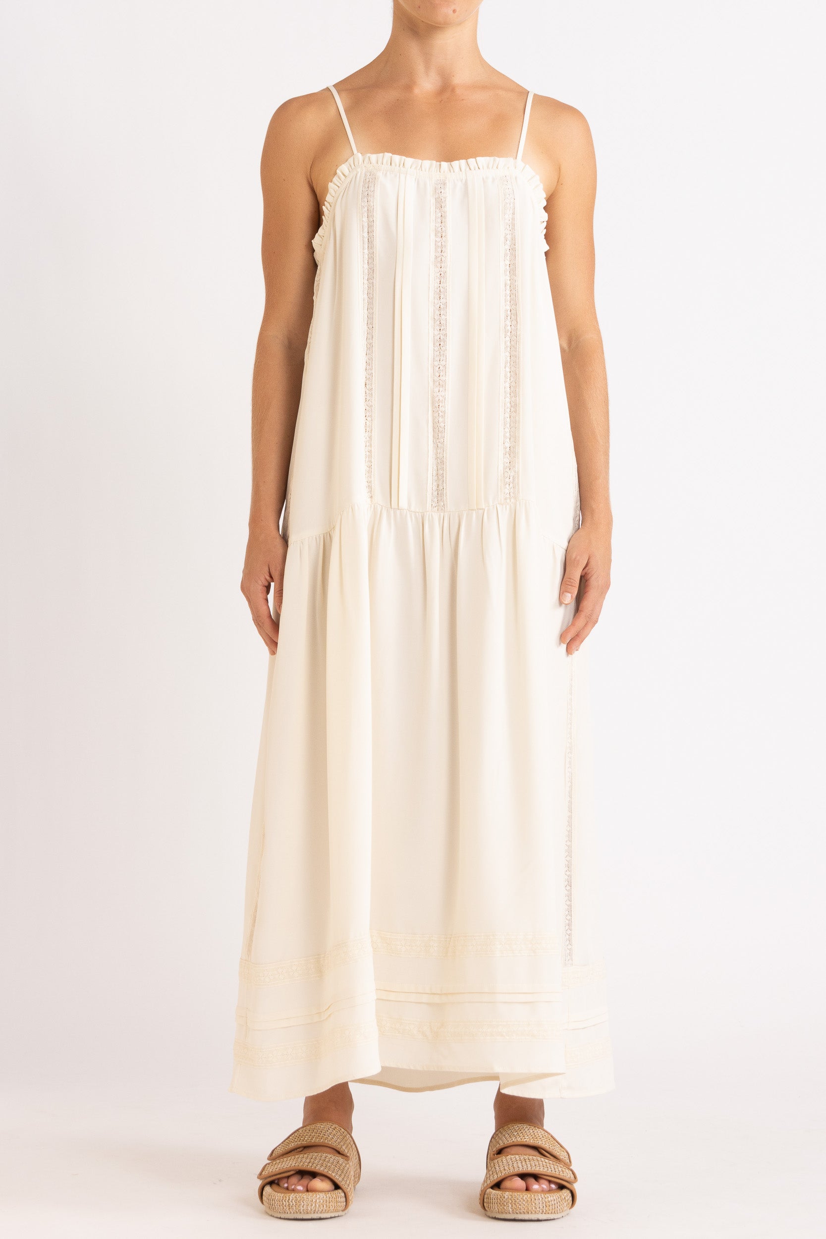 Albrey Silk Crepe Dress