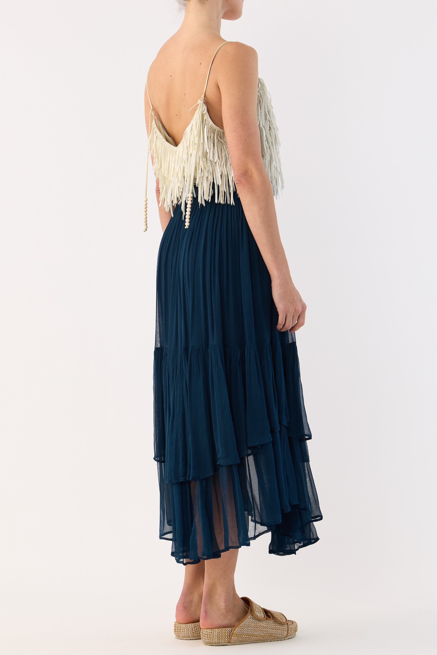 Anna Mae Metallic Tassel Cami