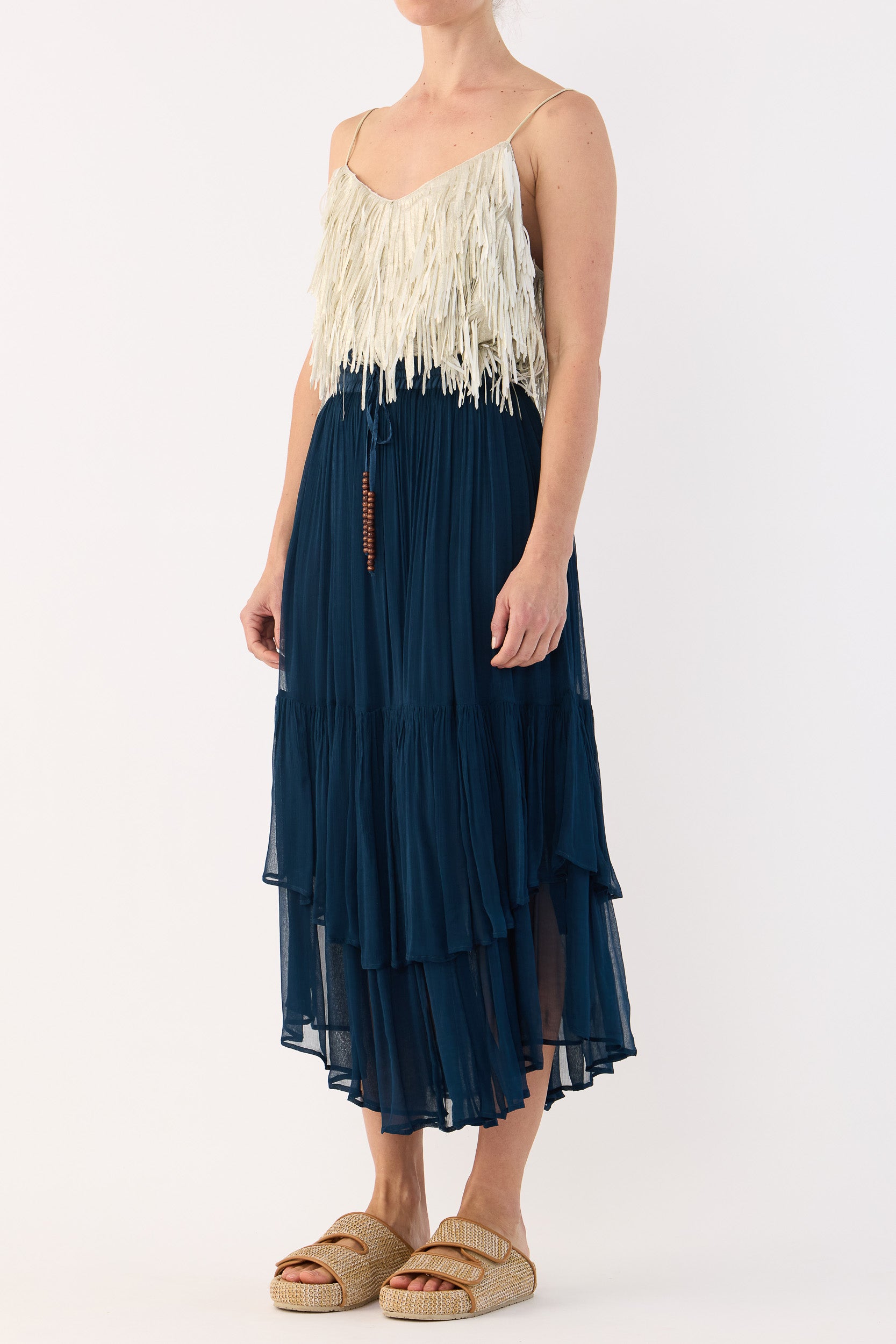 Anna Mae Metallic Tassel Cami