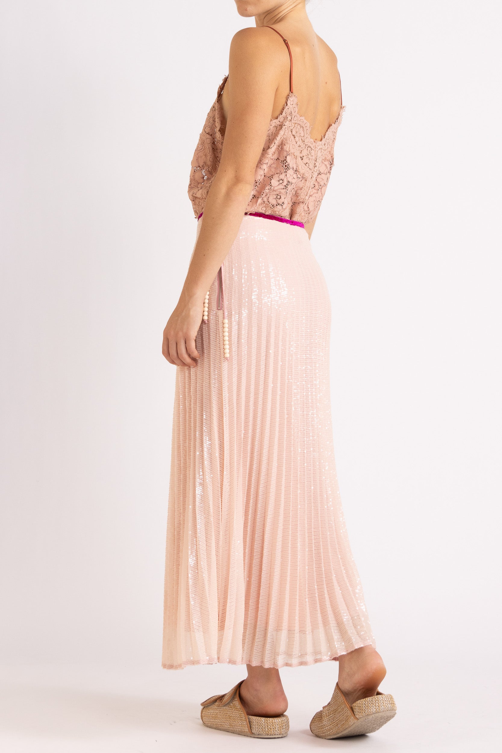 Tilly V Neck Lace Cami