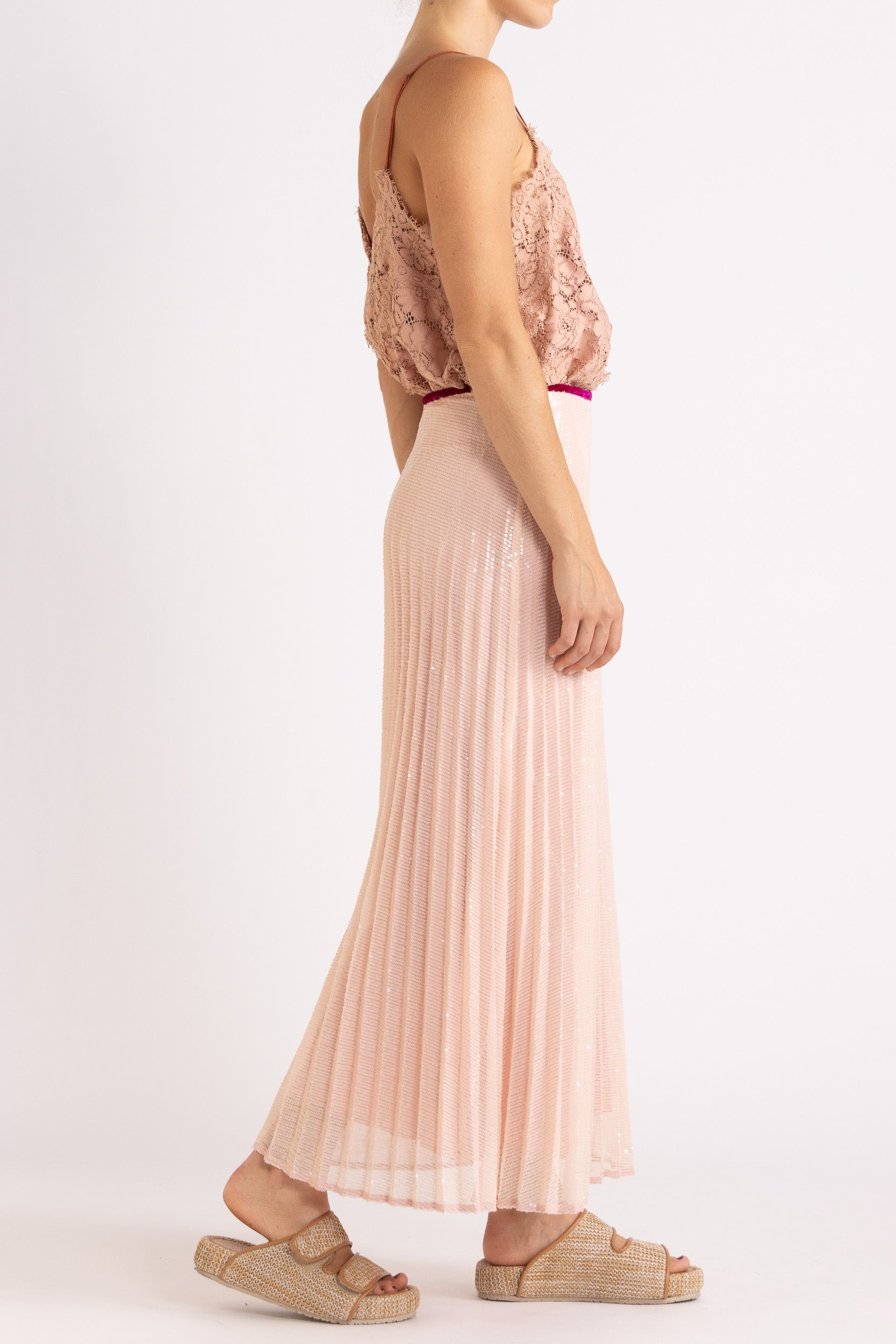 Tilly V Neck Lace Cami