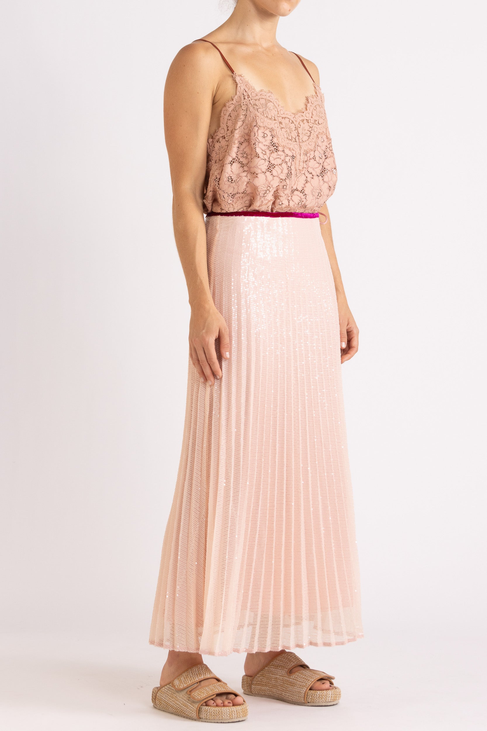 Tilly V Neck Lace Cami