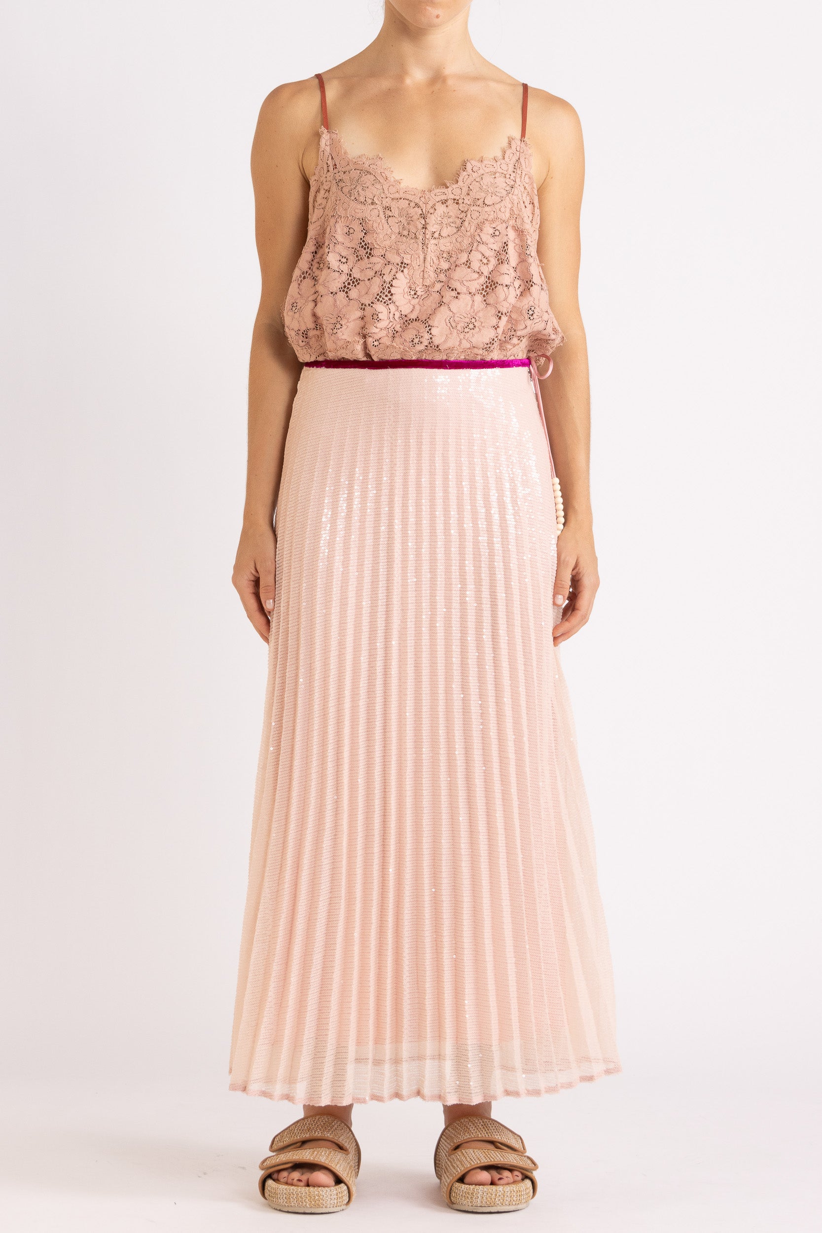 Tilly V Neck Lace Cami