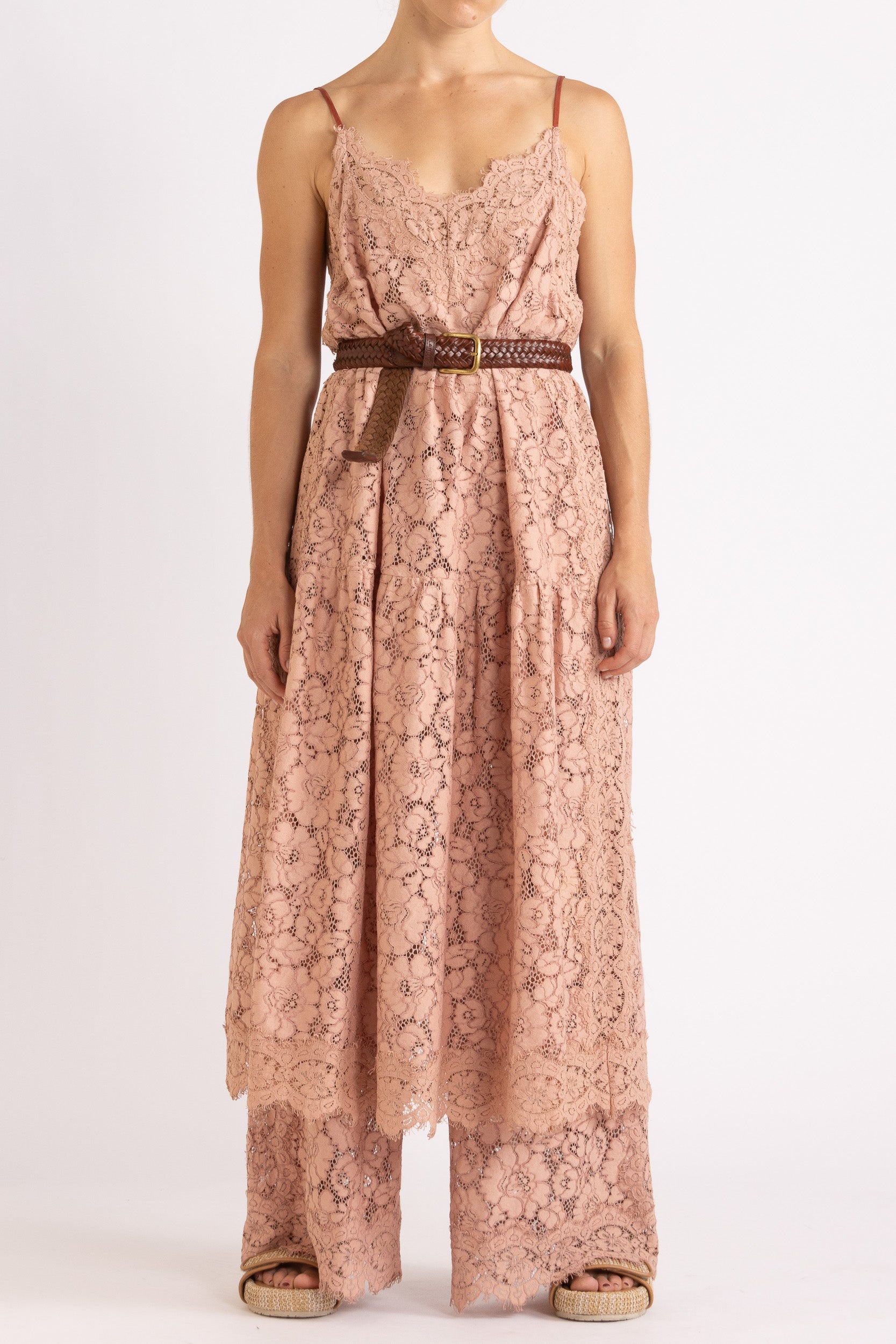 Tilly V Neck Lace Dress