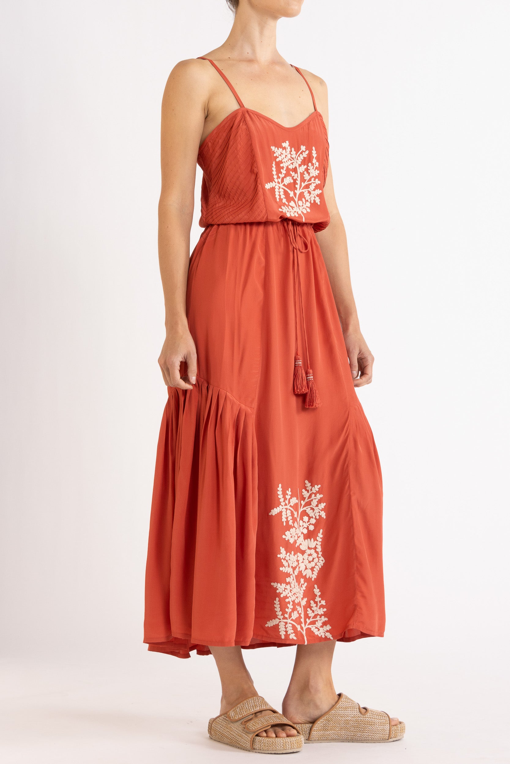 Elsie Embroidered Cami Dress