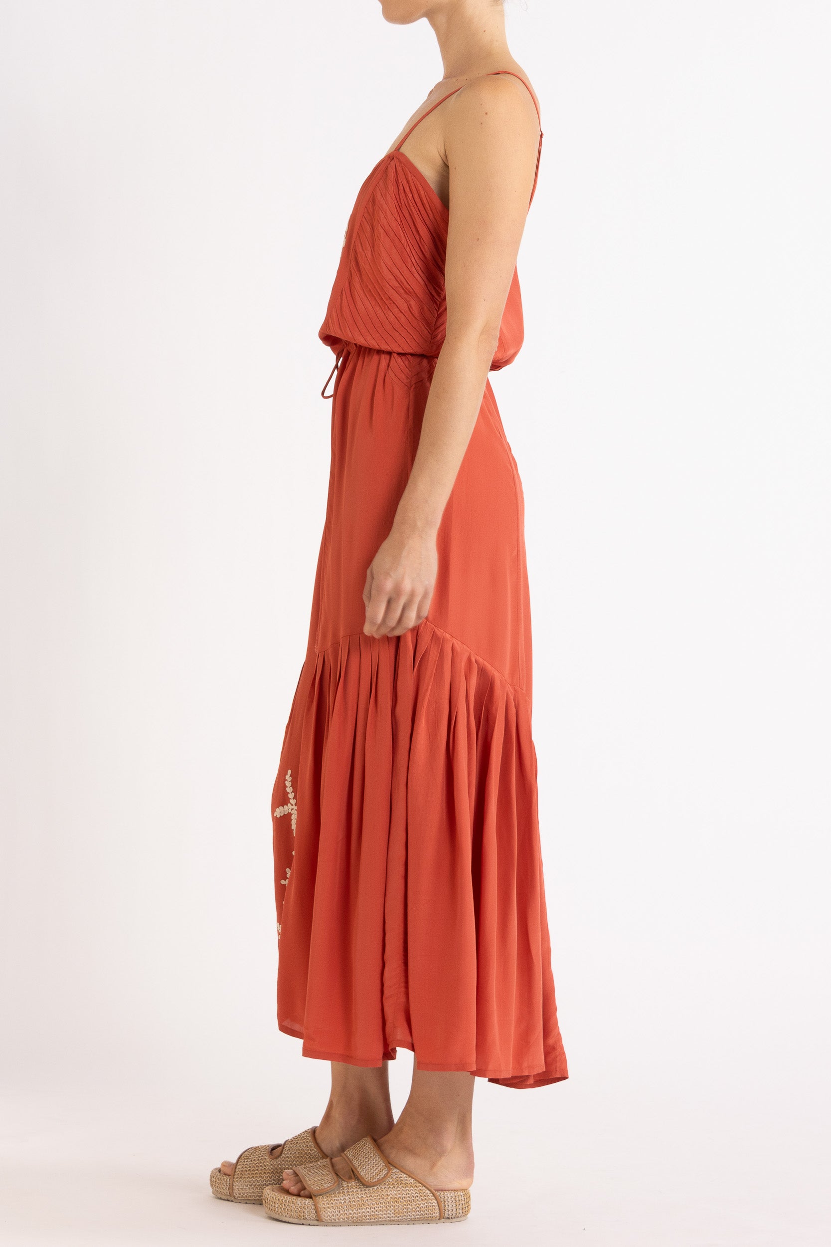 Elsie Embroidered Cami Dress