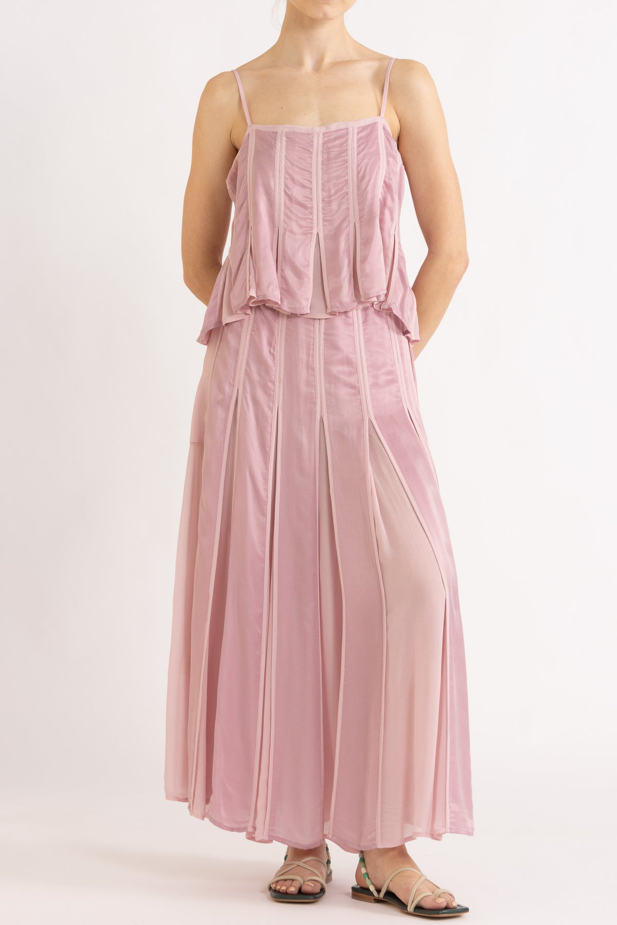 Evara Box Pleat Cami
