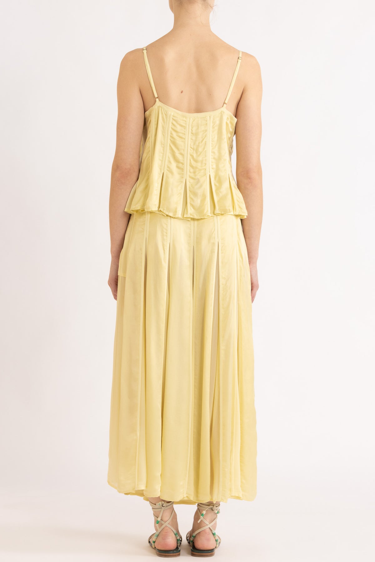 Evara Box Pleat Skirt
