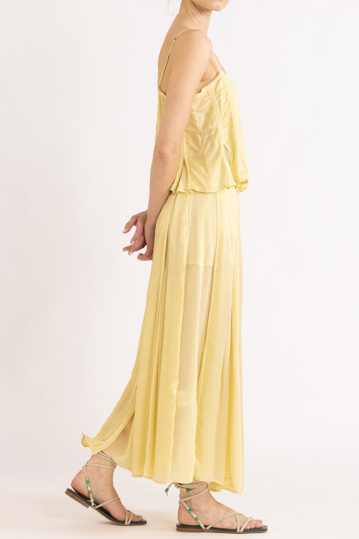Evara Box Pleat Skirt