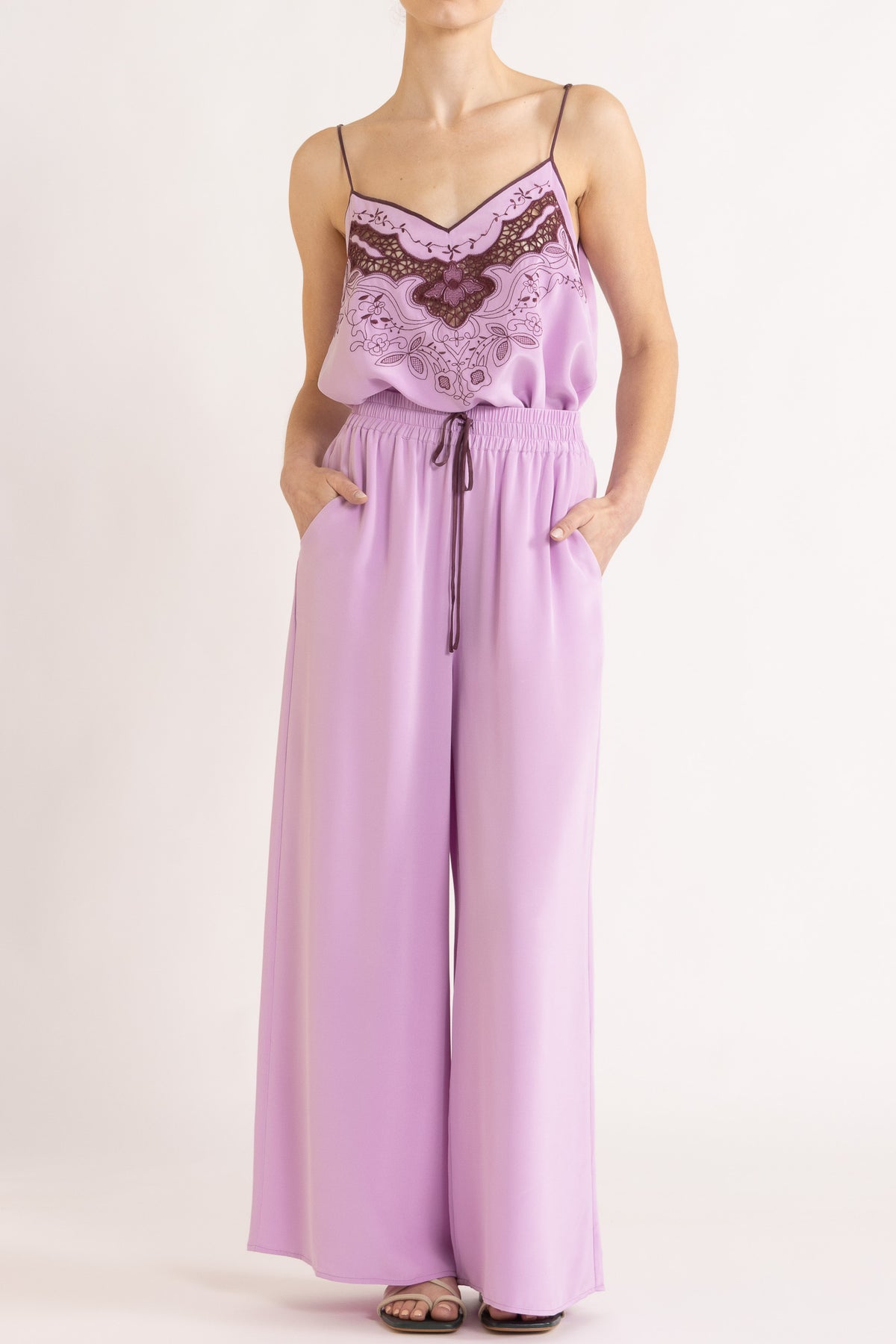 Lina Silk Crepe Pant