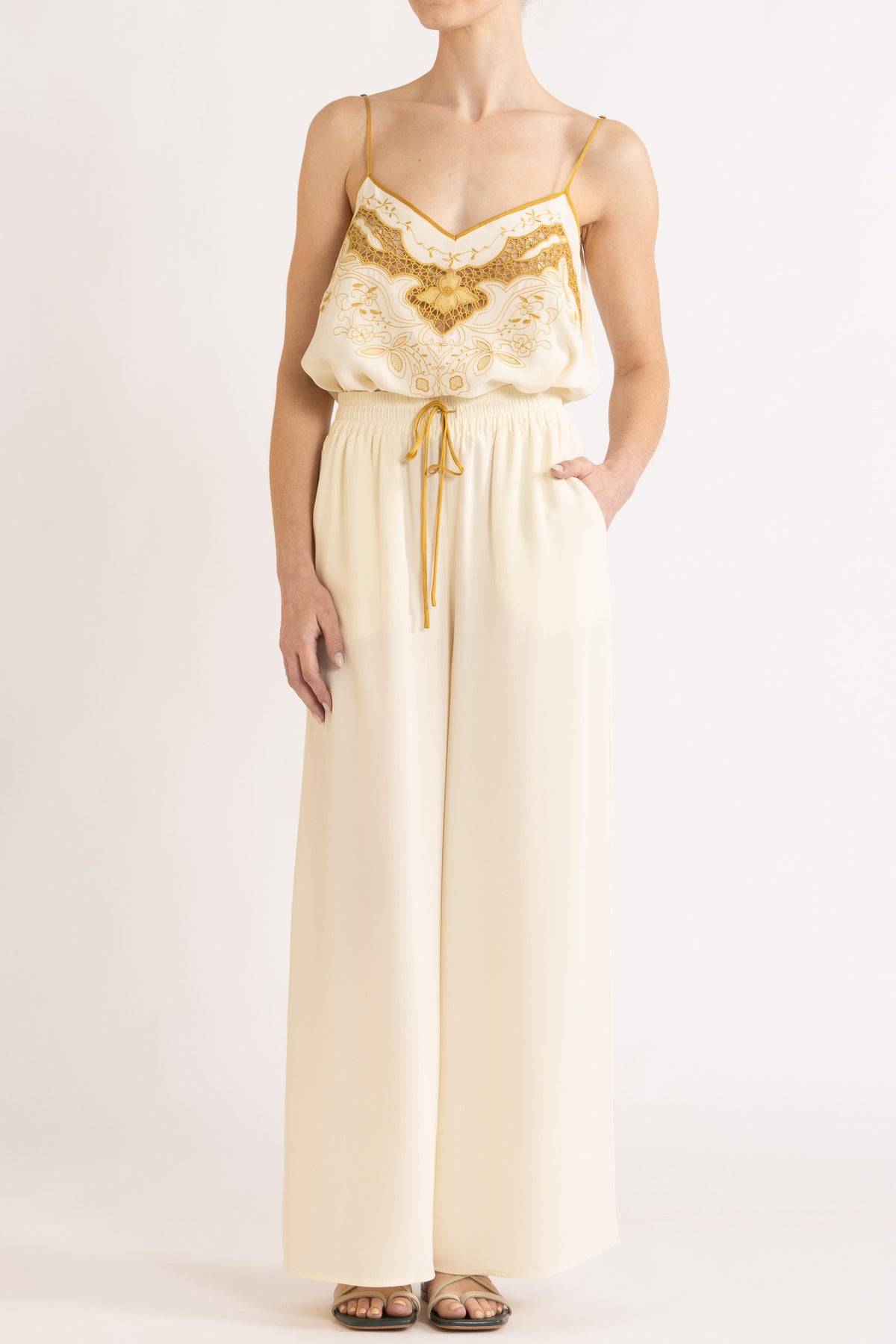 Lina Silk Crepe Pant