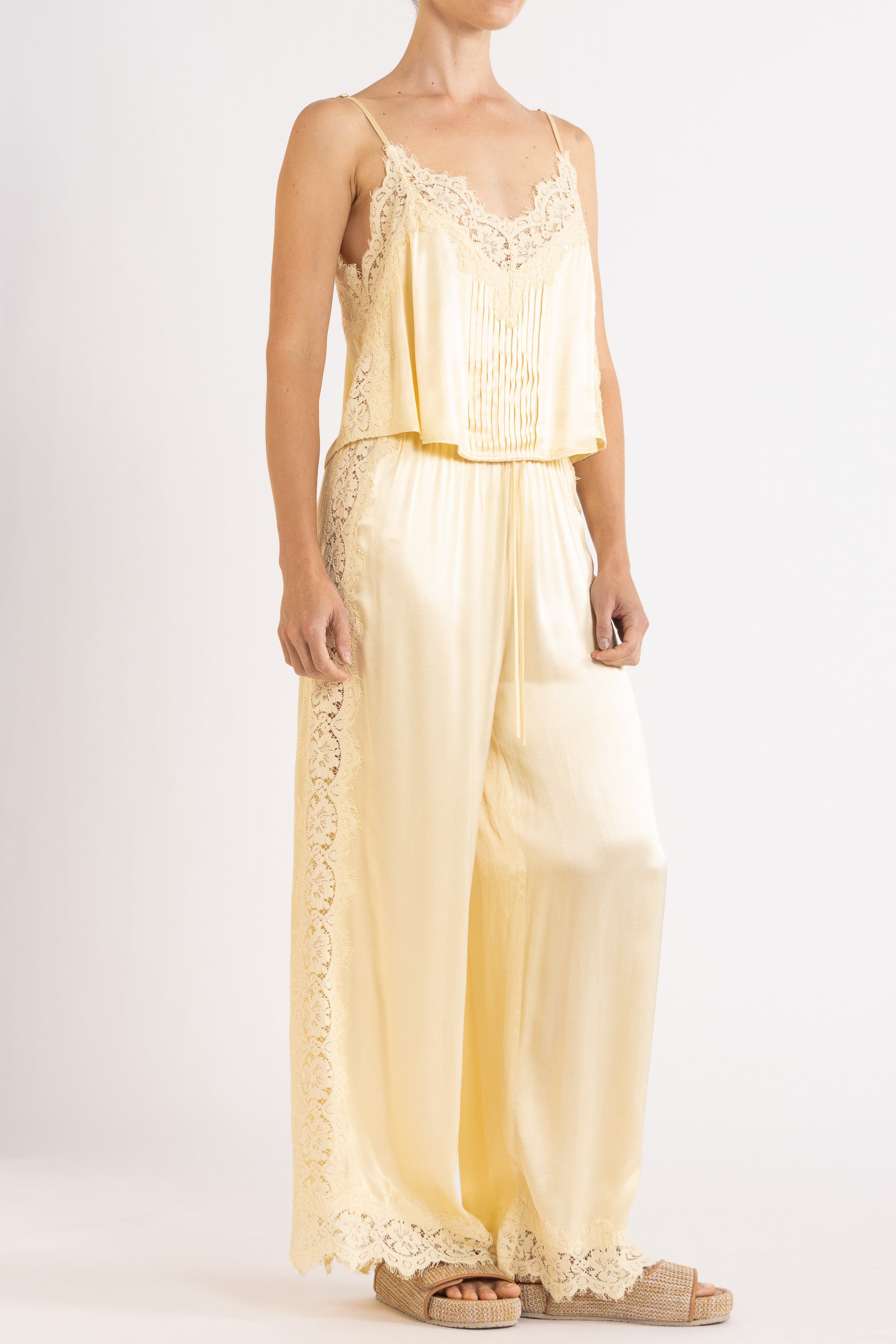 Lenny Satin Lace Cami