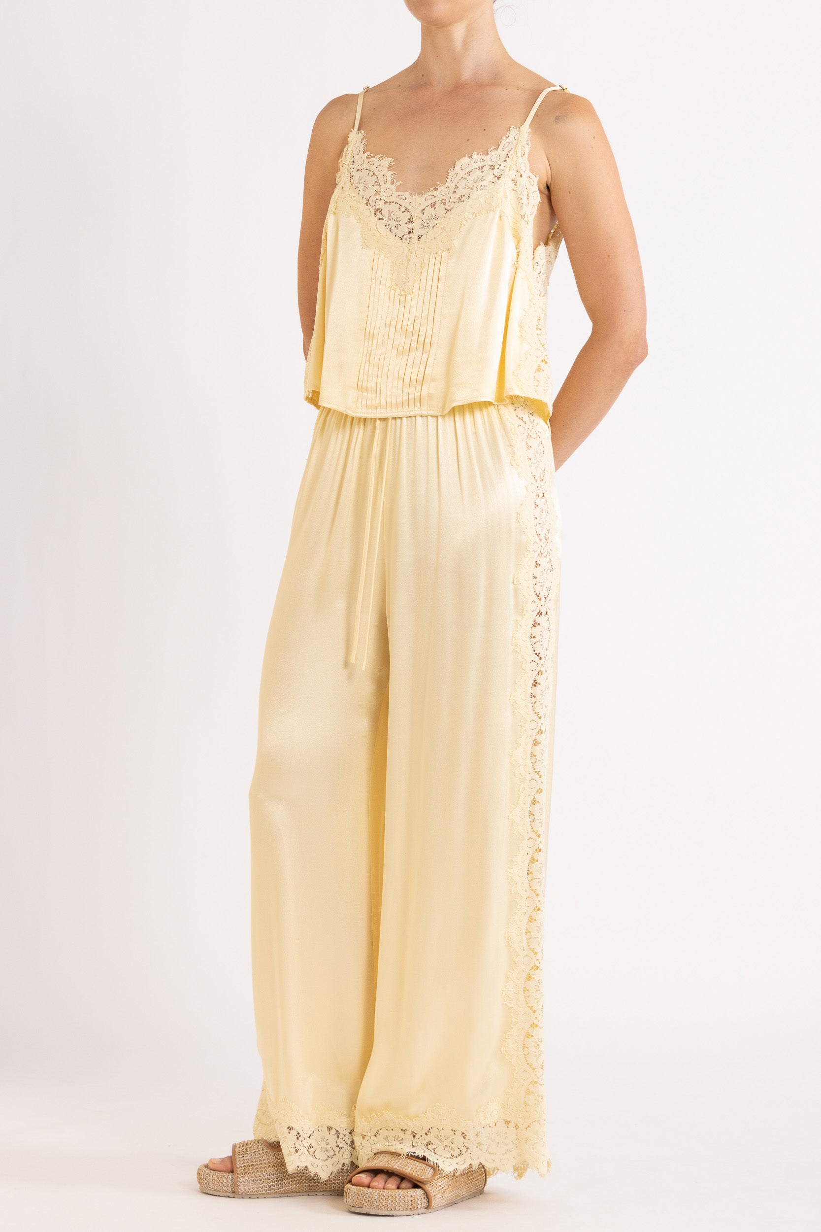 Lenny Satin Lace Cami