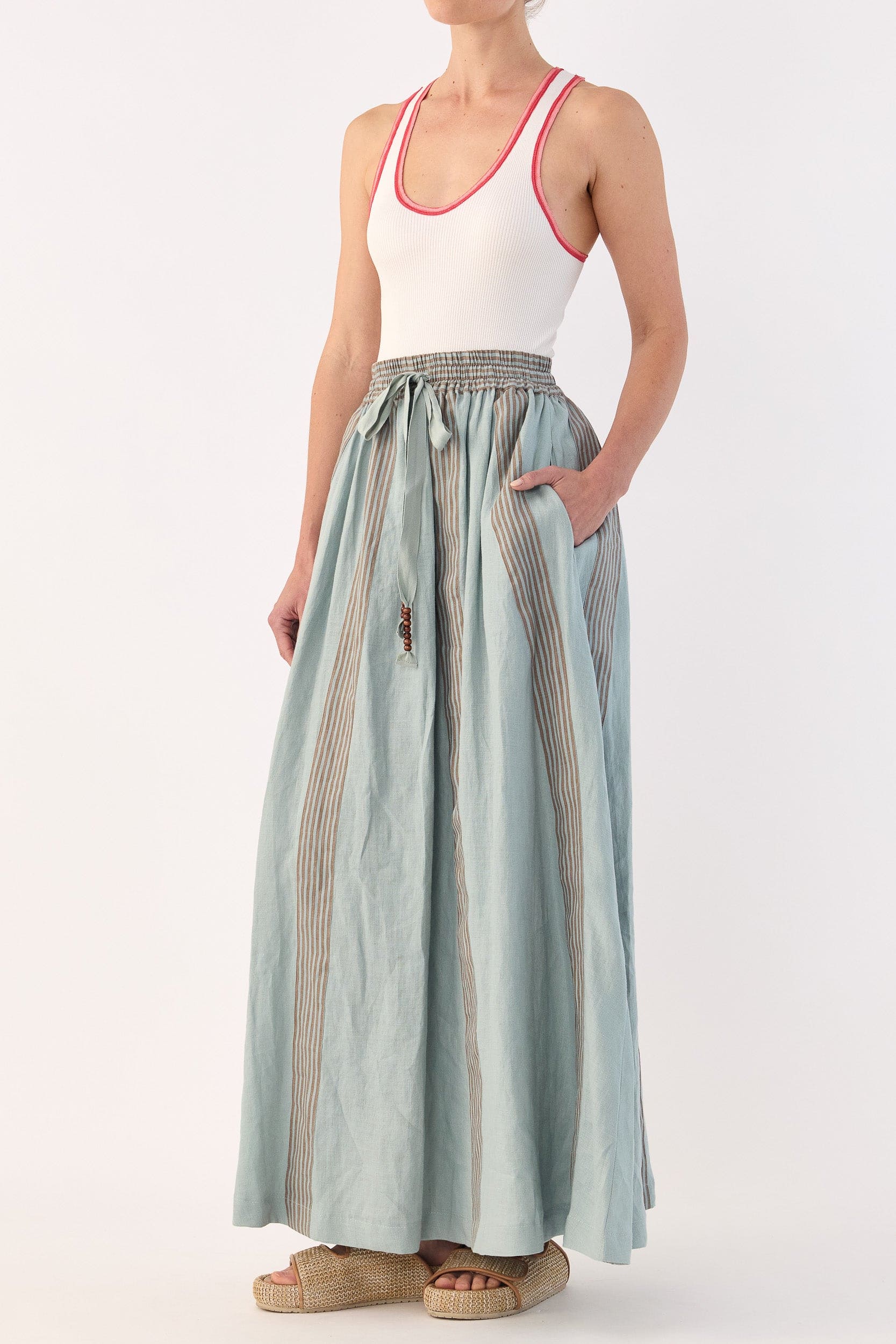 Seven Linen Maxi Skirt