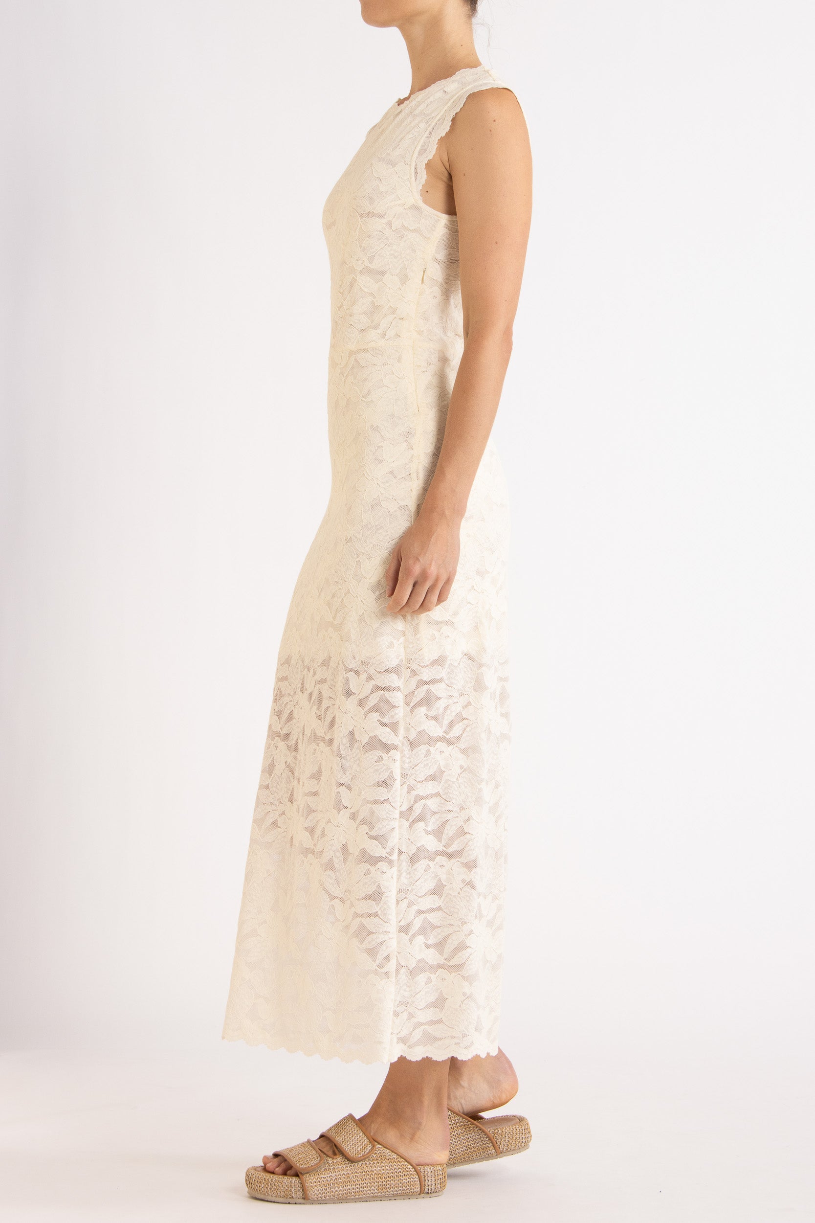 Erika Sleeveless Lace Dress