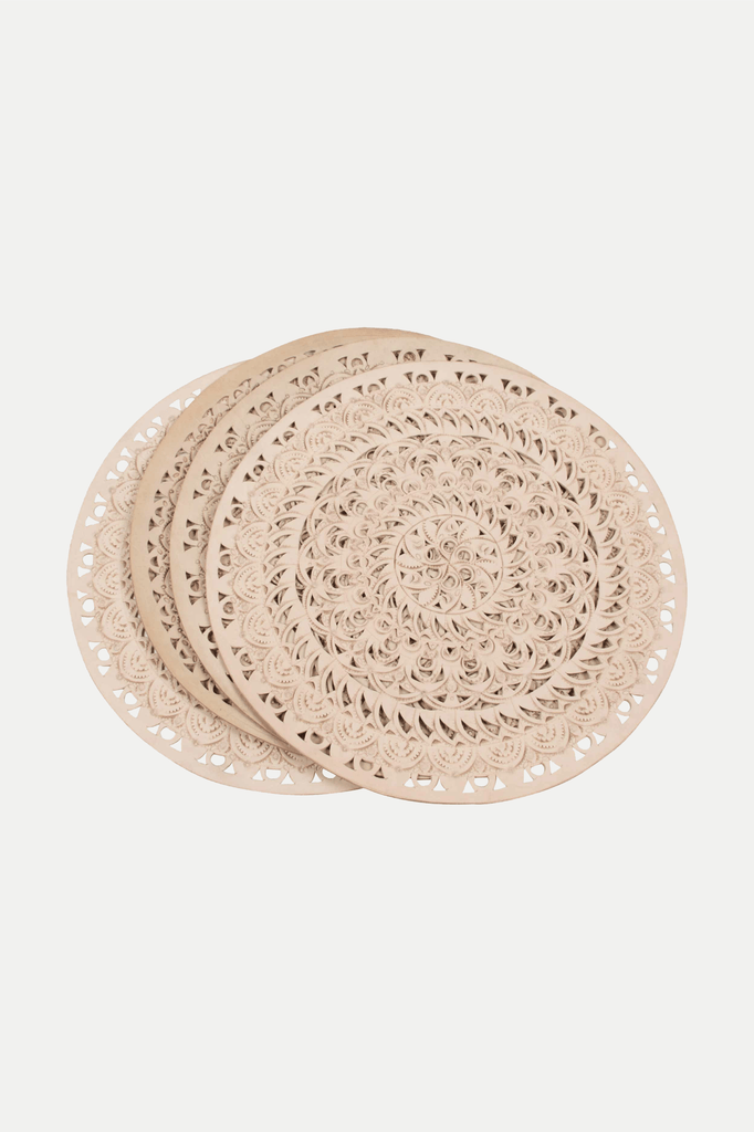 Flannel S19 Homewares FLANNEL Savant Handcut Leather Placemat (Set of 4)