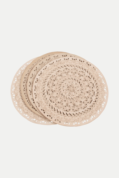 Flannel S19 Homewares FLANNEL Savant Handcut Leather Placemat (Set of 4)